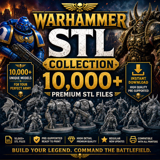+3700GB Warhammer STL pack for 3d printing lifetime access