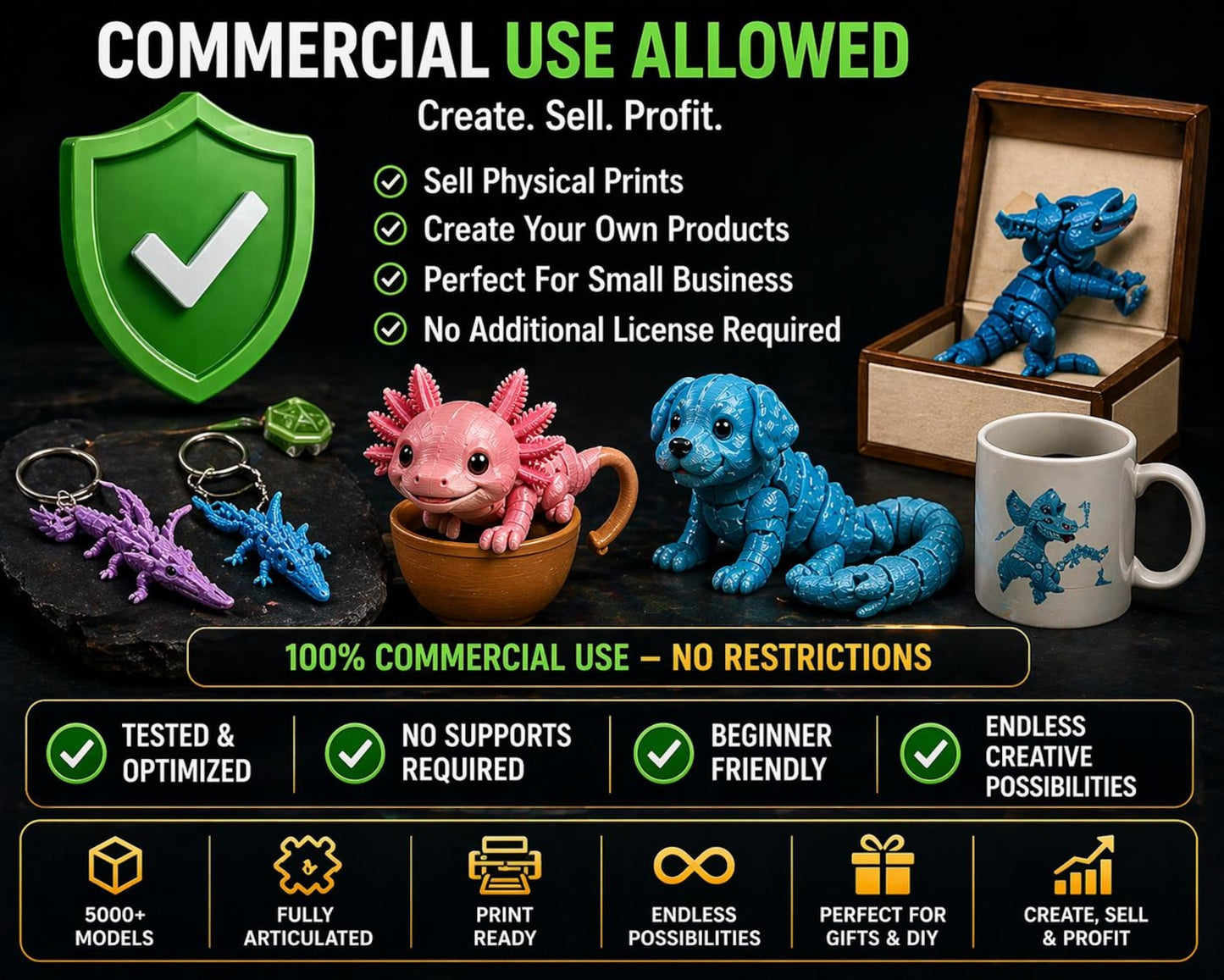 5000+ Flexi Articulated Animal STL Files | Ultimate 3D Print Toy Bundle
