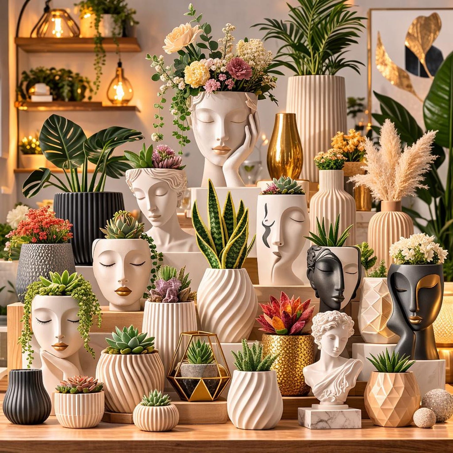 2200+ STL Planter Bundle 3D Printable Flower Pots & Home Decor Digital Download, Modern Designs Collection