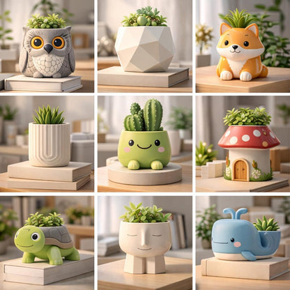 2200+ STL Planter Bundle 3D Printable Flower Pots & Home Decor Digital Download, Modern Designs Collection