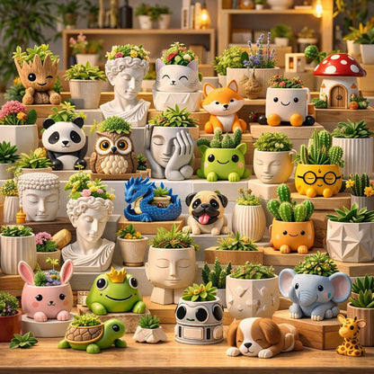 2200+ STL Planter Bundle 3D Printable Flower Pots & Home Decor Digital Download, Modern Designs Collection