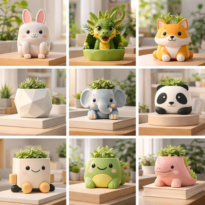 2200+ STL Planter Bundle 3D Printable Flower Pots & Home Decor Digital Download, Modern Designs Collection