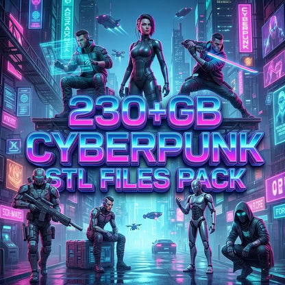30,000,000+ STL Bundle, 300 TB Mega Collection Commercial Use, 3D Print Files, Miniatures, Terrain, Cosplay, CNC, Instant Download