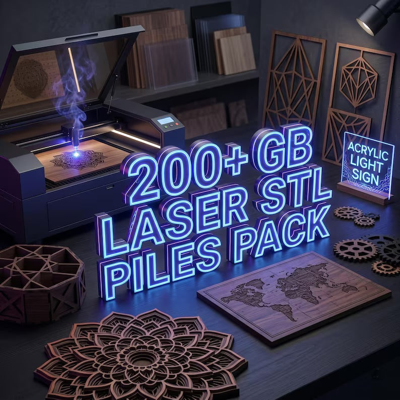 30,000,000+ STL Bundle, 300 TB Mega Collection Commercial Use, 3D Print Files, Miniatures, Terrain, Cosplay, CNC, Instant Download