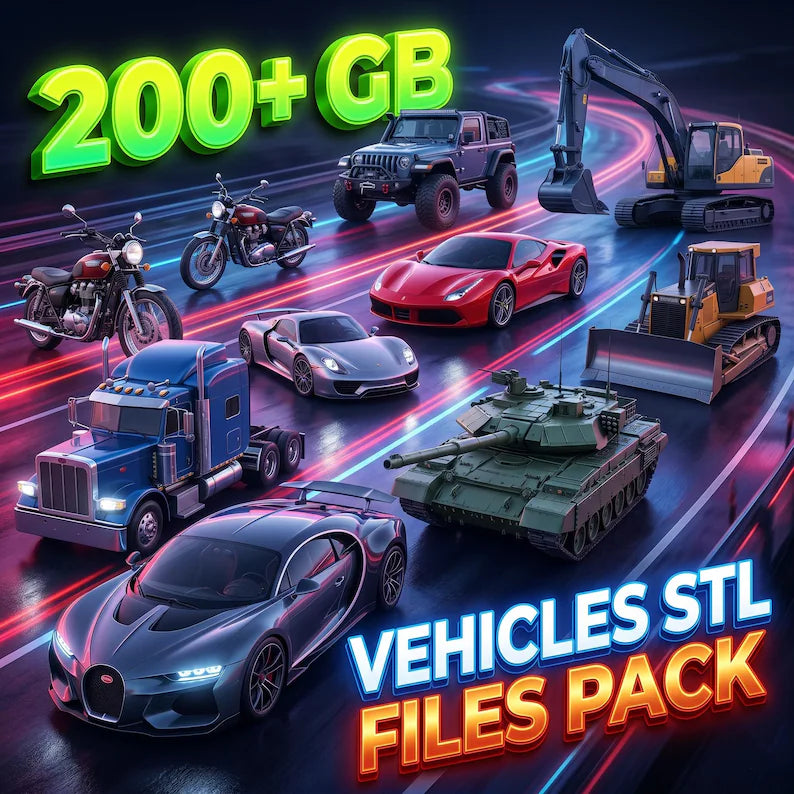 30,000,000+ STL Bundle, 300 TB Mega Collection Commercial Use, 3D Print Files, Miniatures, Terrain, Cosplay, CNC, Instant Download