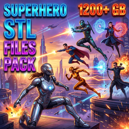 30,000,000+ STL Bundle, 300 TB Mega Collection Commercial Use, 3D Print Files, Miniatures, Terrain, Cosplay, CNC, Instant Download