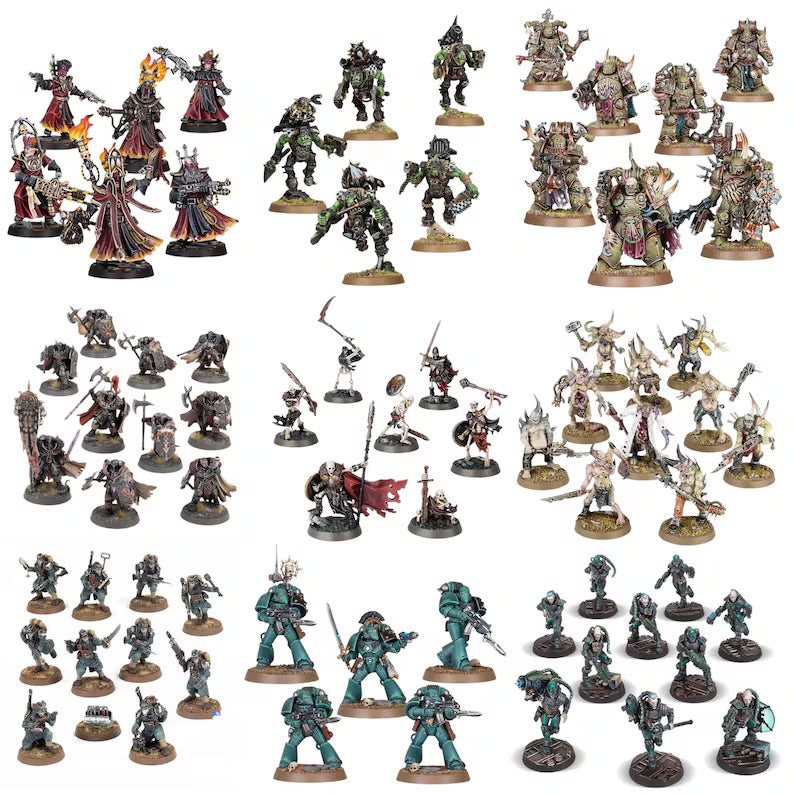 10.000 Warhammer STL Mega Pack – Space Marines, Chaos, Tyranids, and mour